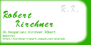 robert kirchner business card